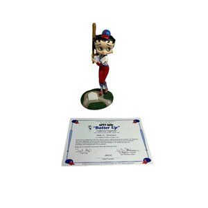new BETTY BOOP collector figurine danbury mint BATTER UP